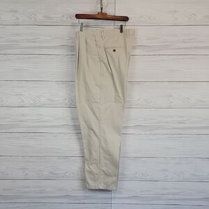 Docker Chino Pants Vintage 90s Pleated Front - Light Tan Mens Size 38" X 31"